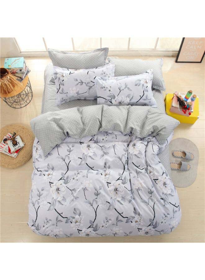 Beauenty 6-Piece European Style Duvet Cover Set Polyester Grey/Green - Image 1