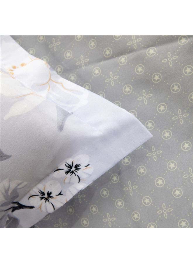 Beauenty 6-Piece European Style Duvet Cover Set Polyester Grey/Green - Image 3