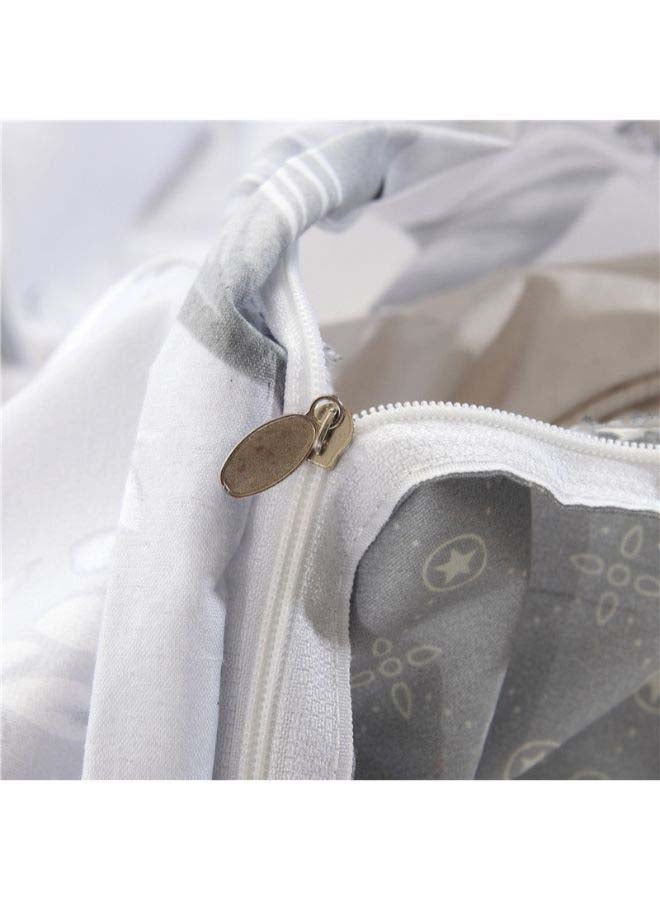 Beauenty 6-Piece European Style Duvet Cover Set Polyester Grey/Green - Image 4