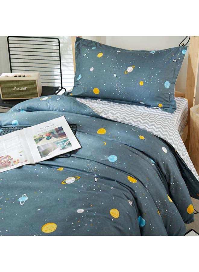 Beauenty 4-Piece European Style Luxury Jacquard Single Bedding Set Polyester Multicolour - Image 5