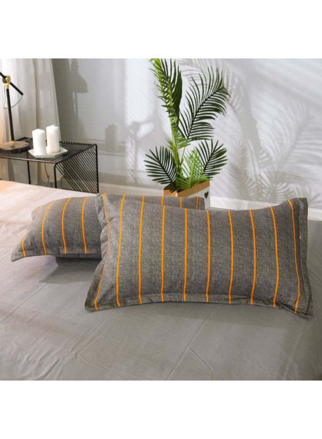 Beauenty 4-Piece Ye Mo Duvet Cover Set Polyester Brown/Yellow - Image 5
