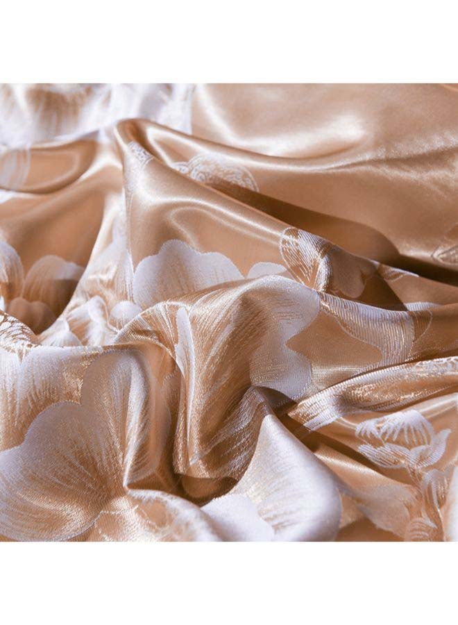 Beauenty Luxury Jacquard Duvet Cover Set Polyester Gold 1.8meter - Image 4