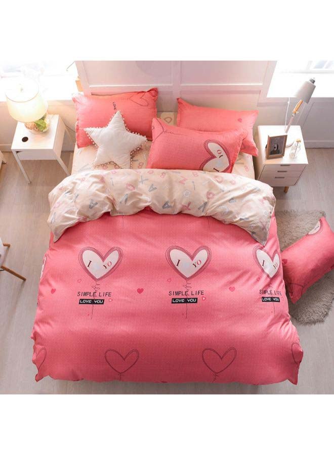 Beauenty 4-Piece Sesame Street Duvet Cover Set Polyester Pink - Image 2