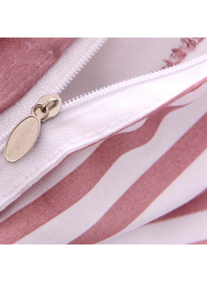 بيوينتي طقم مفرش سرير فاخر مقاس فردي من نسيج الجاكار وبنمط أوروبي، من 4 قطع بوليستر متعدد الألوان - Image 5