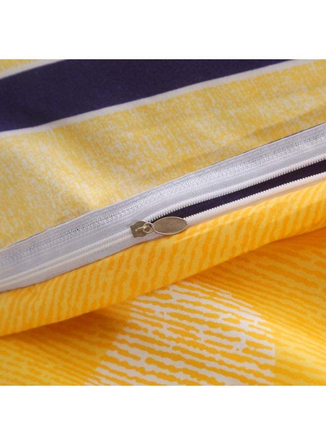 بيوينتي طقم مفرش سرير فاخر مقاس فردي من نسيج الجاكار وبنمط أوروبي، من 4 قطع بوليستر متعدد الألوان - Image 5