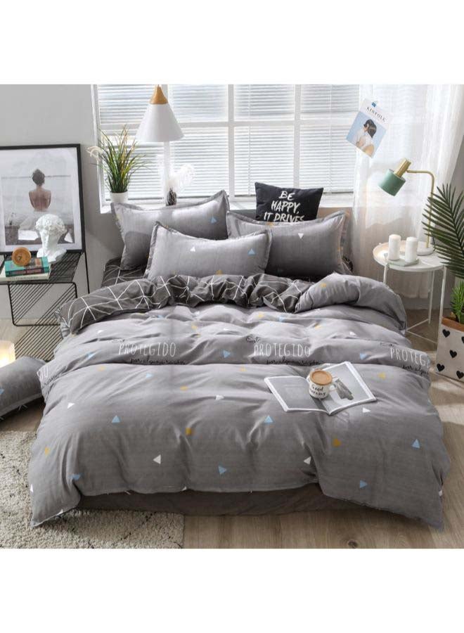 Beauenty 3-Piece Simple Fashion Design Bedding Set Polyester Grey - Image 1