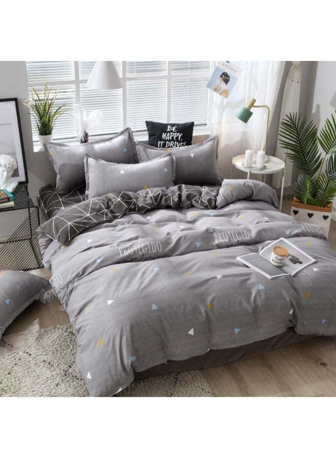 Beauenty 3-Piece Simple Fashion Design Bedding Set Polyester Grey - Image 2