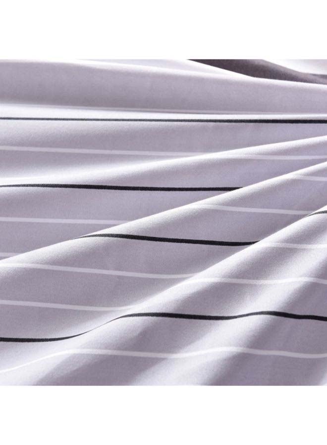 بيوينتي طقم مفرش سرير فاخر مقاس فردي من نسيج الجاكار وبنمط أوروبي، من 4 قطع بوليستر متعدد الألوان - Image 4