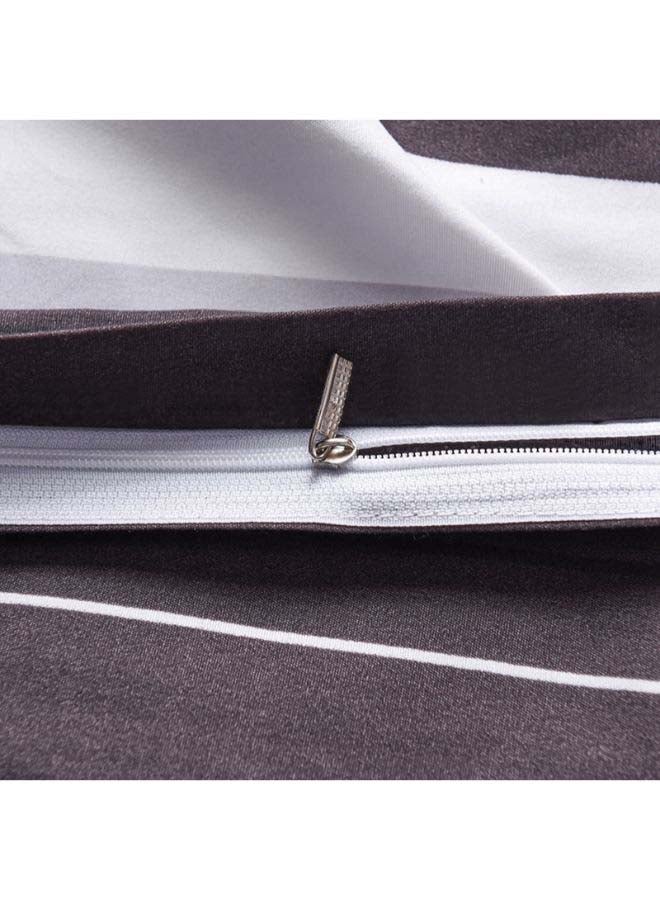 بيوينتي طقم مفرش سرير فاخر مقاس فردي من نسيج الجاكار وبنمط أوروبي، من 4 قطع بوليستر متعدد الألوان - Image 5