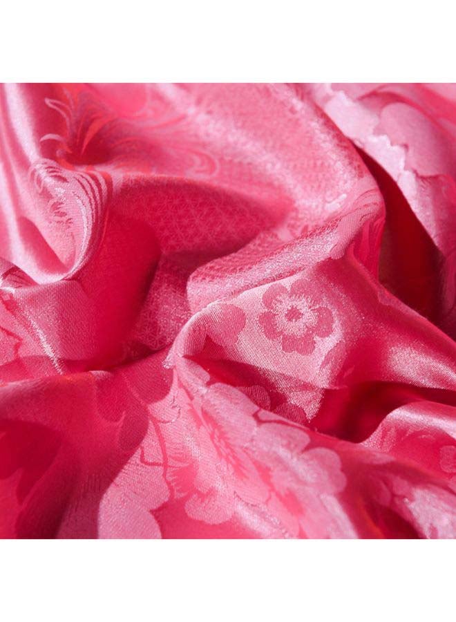 Beauenty Luxury Jacquard Duvet Cover Set Polyester Pink 1.8meter - Image 2