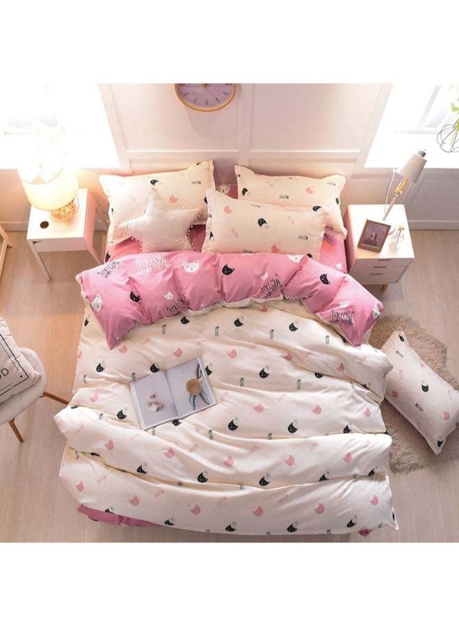 Beauenty 4-Piece European Style Luxury Jacquard Single Bedding Set Polyester Multicolour - Image 2