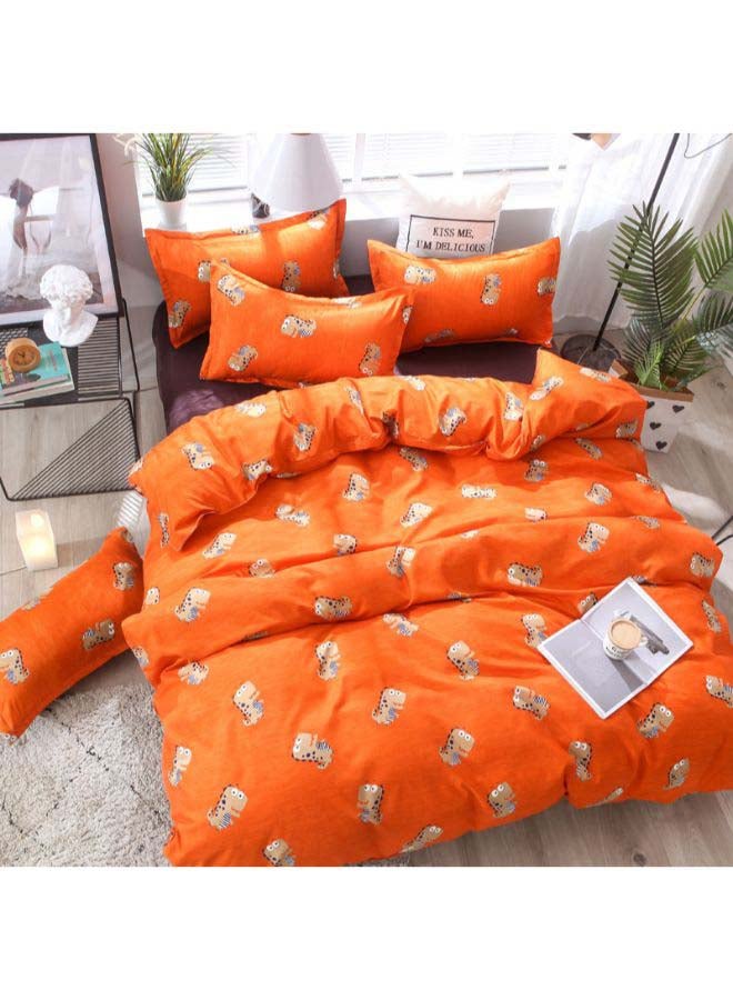 Beauenty 3-Piece Dragon Bedding Set Polyester Orange/Brown - Image 3