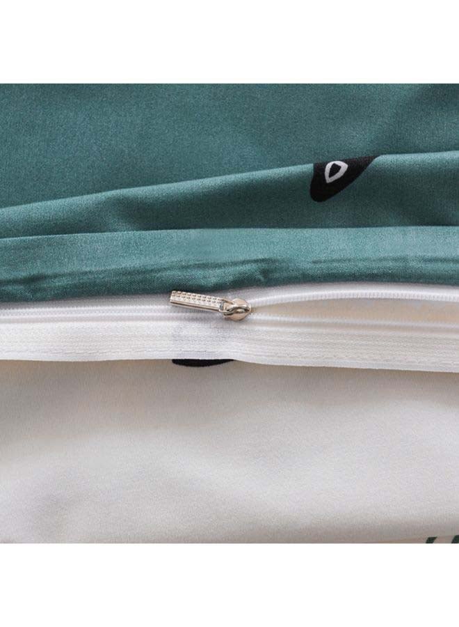 بيوينتي طقم مفرش سرير فاخر مقاس فردي من نسيج الجاكار وبنمط أوروبي، من 4 قطع بوليستر متعدد الألوان - Image 4