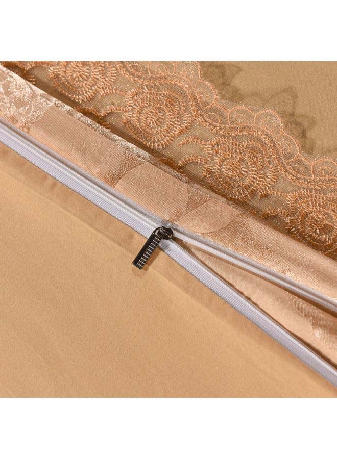 Beauenty Luxury Jacquard Duvet Cover Set Polyester Yellow 2meter - Image 3