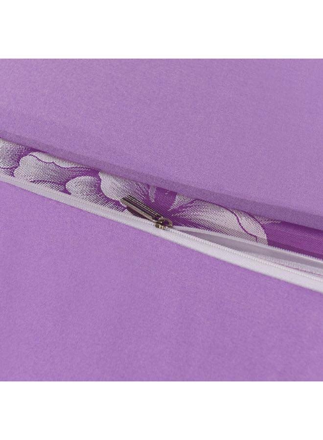 Beauenty Luxury Jacquard Duvet Cover Set Polyester Purple 1.8meter - Image 3