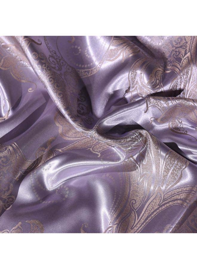 بيوينتي طقم أغطية لحاف مصنوعة من الجاكار الفاخر بوليستر أرجواني 1.2متر - Image 2