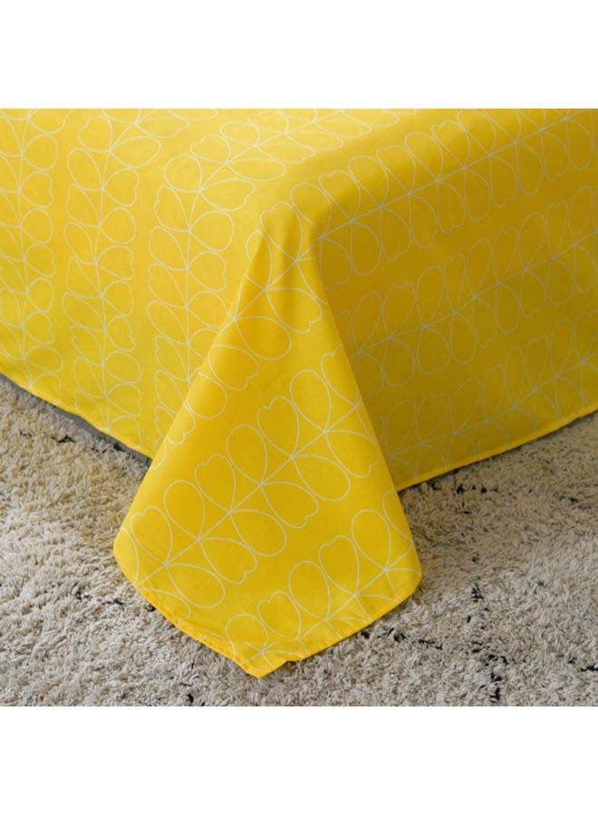 Beauenty 4-Piece Crown Duvet Cover Set Polyester Yellow - Image 3
