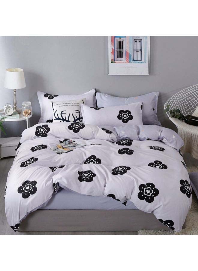 Beauenty 4-Piece European Style Luxury Jacquard Single Bedding Set Polyester Multicolour - Image 1