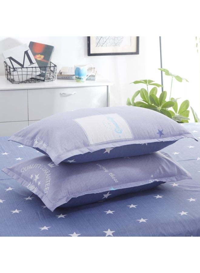 بيوينتي طقم مفرش سرير فاخر مقاس فردي من نسيج الجاكار وبنمط أوروبي، من 4 قطع بوليستر متعدد الألوان - Image 3