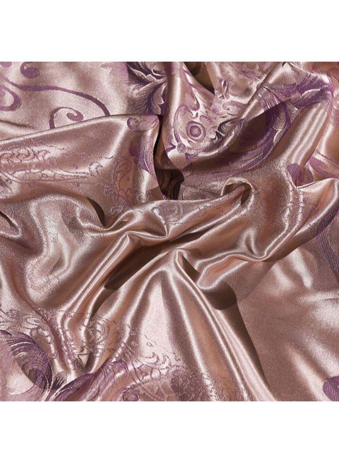 Beauenty Luxury Jacquard Duvet Cover Set Polyester Brown 2meter - Image 5