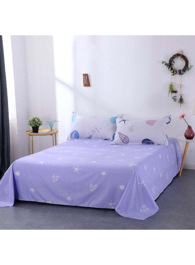 Beauenty 4-Piece Luxury Jacquard Duvet Cover Set Polyester Purple - Image 4