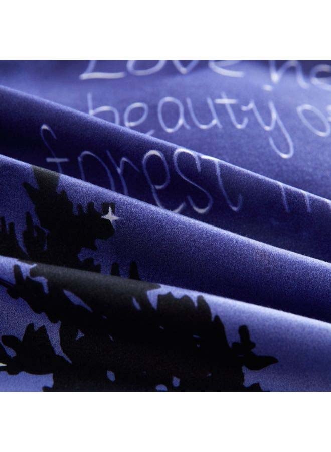 بيوينتي طقم مفرش سرير فاخر مقاس فردي من نسيج الجاكار وبنمط أوروبي، من 4 قطع بوليستر متعدد الألوان - Image 5