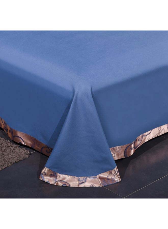 Beauenty 3-Piece Duvet Cover Set Polyester Rose Gold/Blue Duvet Cover (150x200) cm, Pillowcase (48x74) cm, Fitted Sheet (160x250) - Image 4