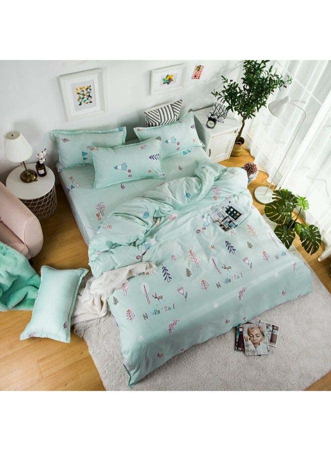 Beauenty 4-Piece European Style Luxury Jacquard Single Bedding Set Polyester Multicolour - Image 1