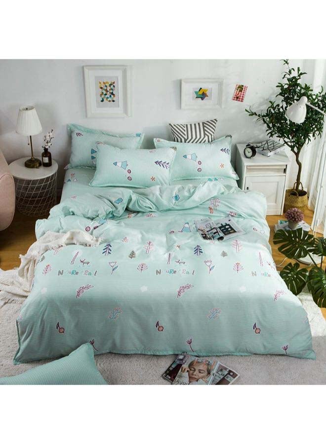 Beauenty 4-Piece European Style Luxury Jacquard Single Bedding Set Polyester Multicolour - Image 2