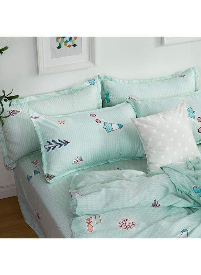 Beauenty 4-Piece European Style Luxury Jacquard Single Bedding Set Polyester Multicolour - Image 4