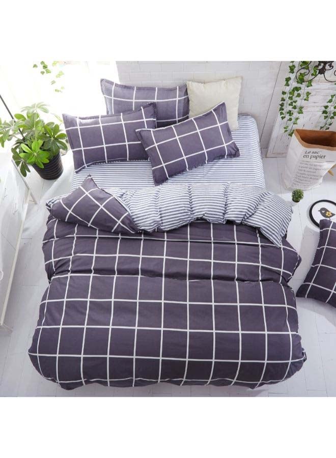 Beauenty 4-Piece European Style Luxury Jacquard Single Bedding Set Polyester Multicolour - Image 1