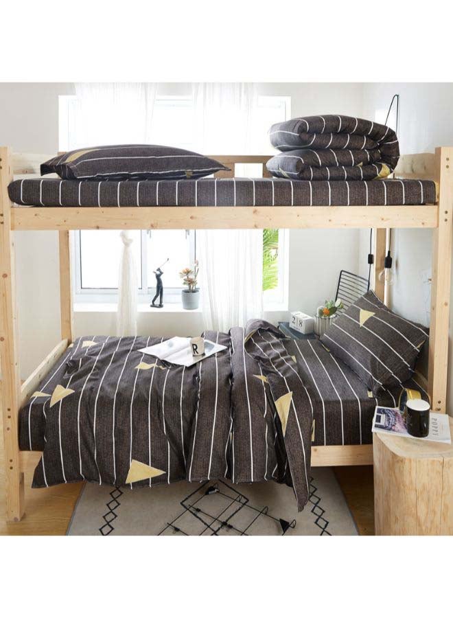 Beauenty 4-Piece European Style Luxury Jacquard Single Bedding Set Polyester Multicolour - Image 1