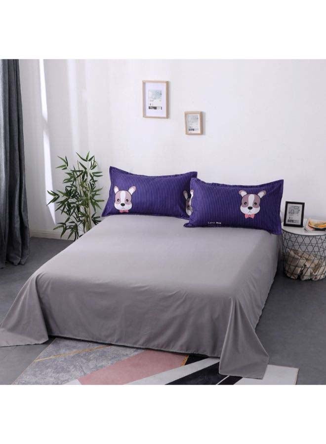 Beauenty 5-Piece European Style Duvet Cover Set Polyester Purple/Grey/White - Image 3