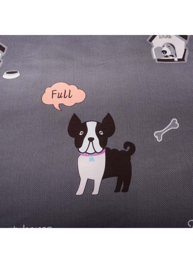 Beauenty 4-Piece European Style Luxury Jacquard Single Bedding Set Polyester Grey - Image 4