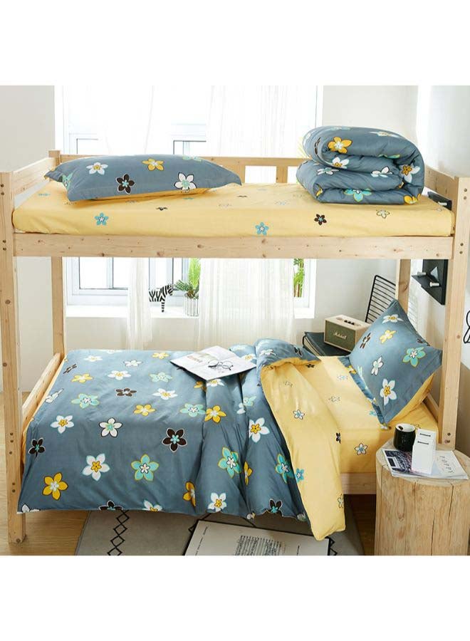 Beauenty 4-Piece European Style Luxury Jacquard Single Bedding Set Polyester Multicolour - Image 3