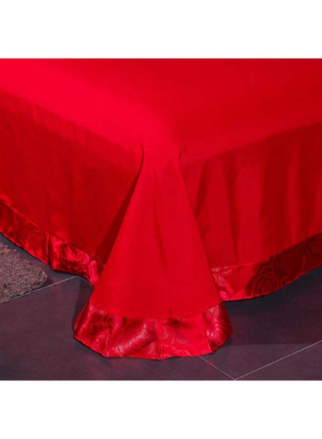 بيوينتي طقم ألحفة مكوّن من 4 قطع مختلط أحمر - Image 2