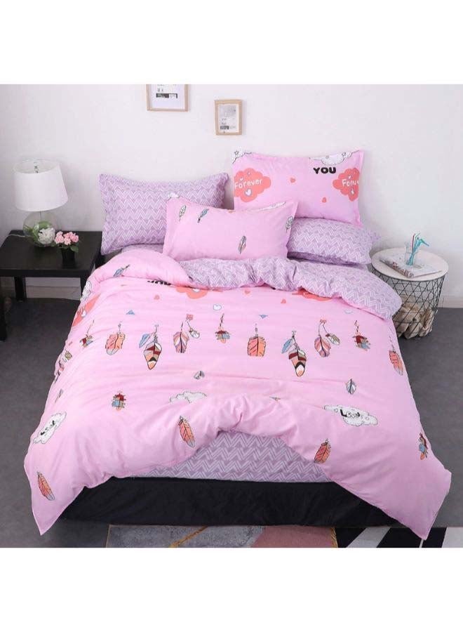 Beauenty 4-Piece European Style Luxury Jacquard Single Bedding Set Polyester Multicolour - Image 1