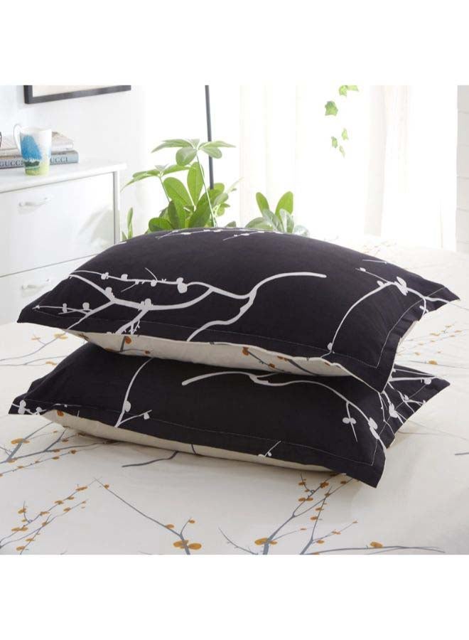 Beauenty 4-Piece European Style Luxury Jacquard Single Bedding Set Polyester Black - Image 3