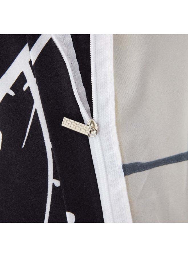 Beauenty 4-Piece European Style Luxury Jacquard Single Bedding Set Polyester Black - Image 5