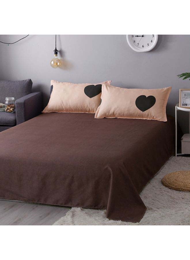 Beauenty 4-Piece European Style Luxury Jacquard Single Duvet Cover Set Polyester Beige/Black - Image 3