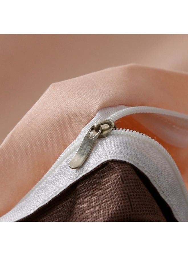 Beauenty 4-Piece European Style Luxury Jacquard Single Duvet Cover Set Polyester Beige/Black - Image 5