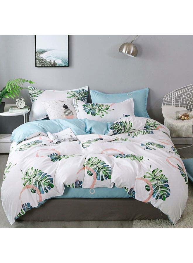 Beauenty 4-Piece European Style Luxury Jacquard Single Bedding Set Polyester Multicolour - Image 1