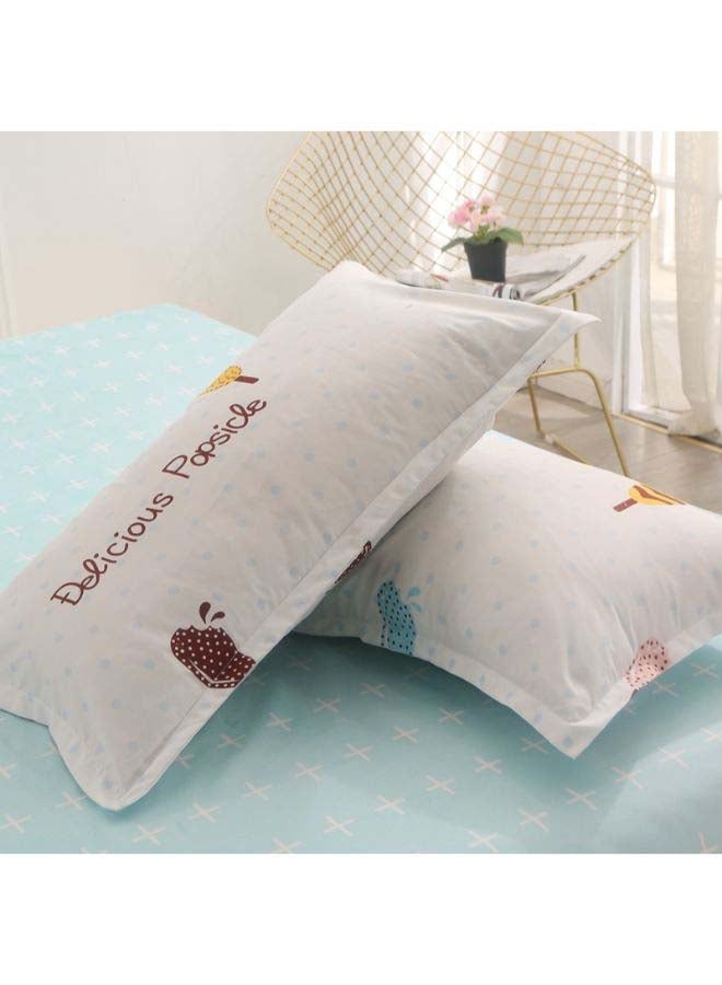 Beauenty 4-Piece European Style Duvet Cover Set Polyester White/Black/Yellow - Image 2