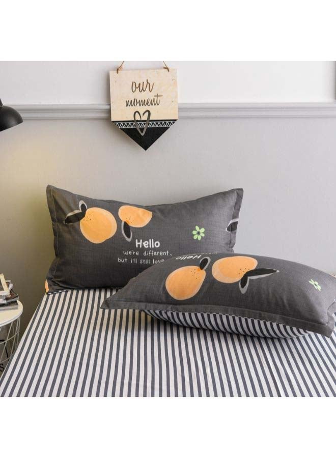 Beauenty 4-Piece Le Orange Bedding Set Polyester Grey - Image 5