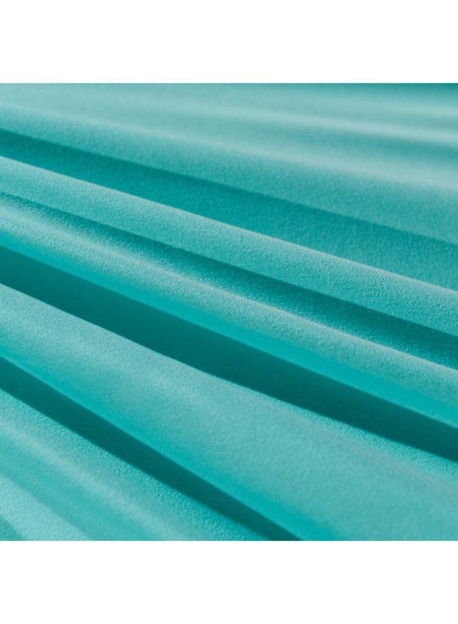 بيوينتي طقم ألحفة مكوّن من 4 قطع بوليستر أزرق/أبيض/ذهبي Duvet Cover 220x240 Cm, Pillowcases 48x74 Cm, Fitted Sheet 230x282 - Image 3