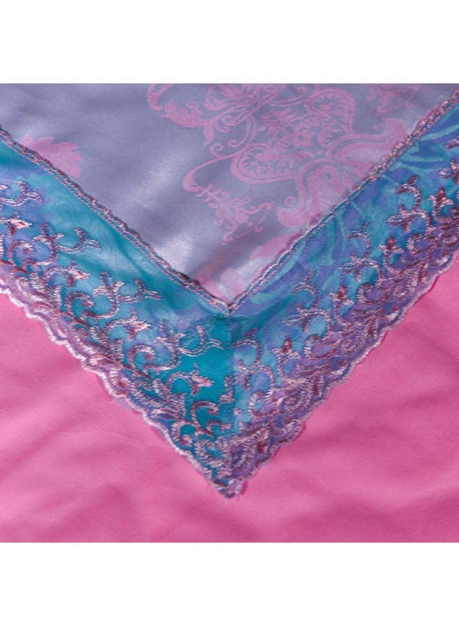 بيوينتي طقم ألحفة مكوّن من 4 قطع مختلط أرجواني/وردي/أزرق Duvet Cover (150x200) Cm , Pillowcases (48x74) Cm, Fitted Sheet (200x263)سم - Image 5