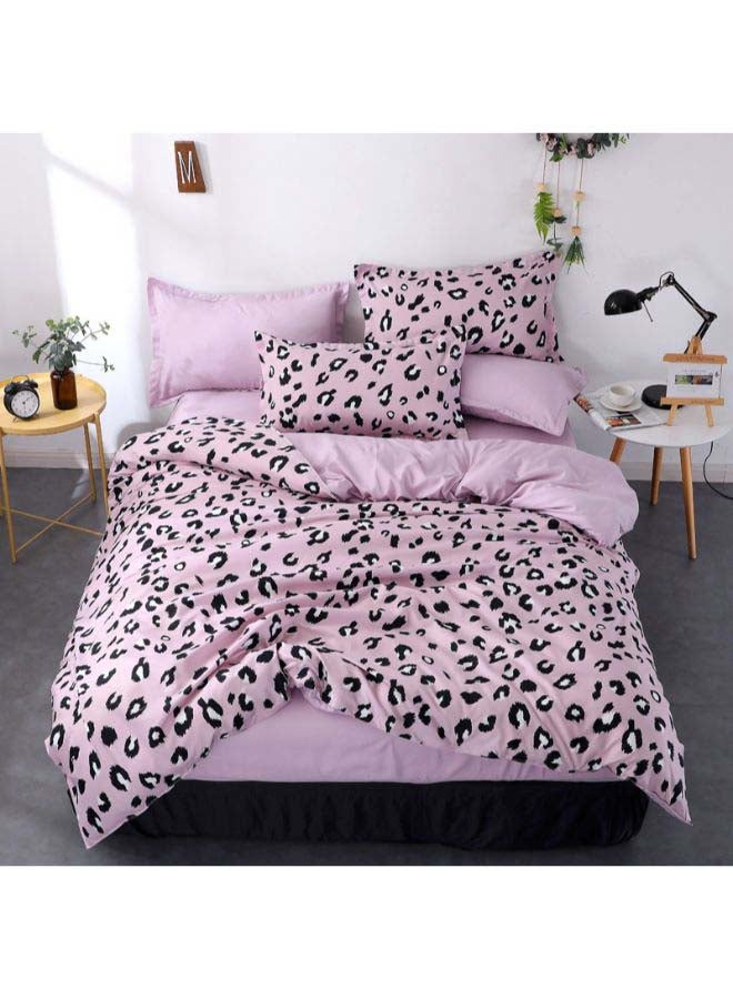 بيوينتي طقم مفرش سرير فاخر بتصميم أوروبي من نسيج جاكار مقاس فردي، 5 قطع بوليستر متعدد الألوان - Image 1