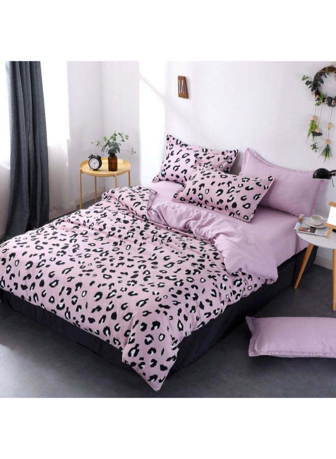 بيوينتي طقم مفرش سرير فاخر بتصميم أوروبي من نسيج جاكار مقاس فردي، 5 قطع بوليستر متعدد الألوان - Image 3