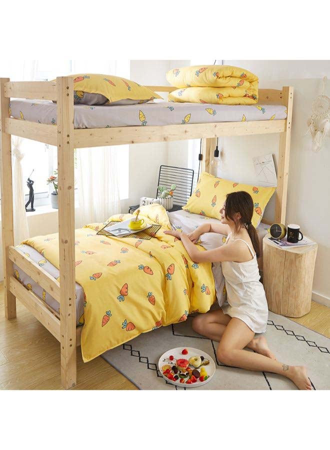 Beauenty 4-Piece European Style Luxury Jacquard Single Bedding Set Polyester Multicolour - Image 2