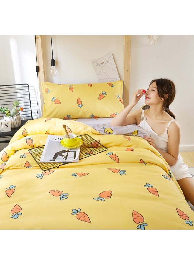 Beauenty 4-Piece European Style Luxury Jacquard Single Bedding Set Polyester Multicolour - Image 4